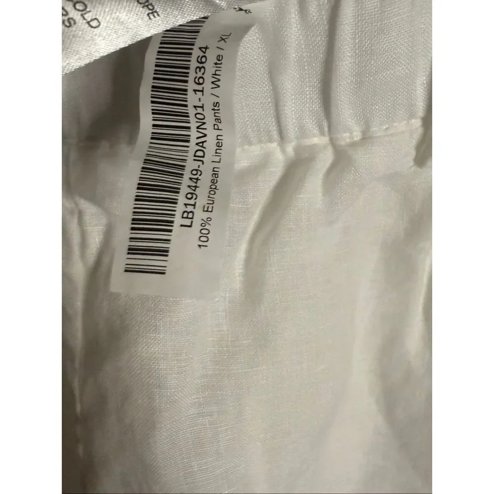 Quince 100% European Linen Pants White Size XL